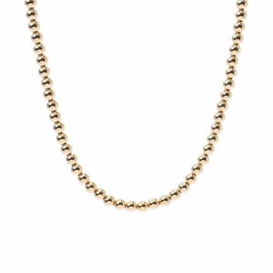 TIFFANY Ball Chain Necklace Yellow Gold